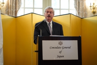 Mr. Day Lancaster makes remarks