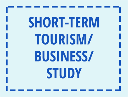 Short-Term Tourism, Business, Study
