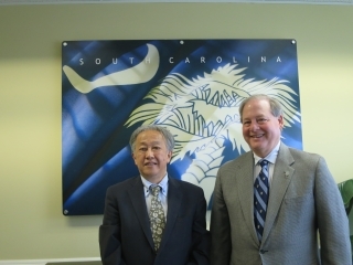 CG Takeuchi meets with Secretary Harry M. Lightsey III, South Carolina Department of Commerce