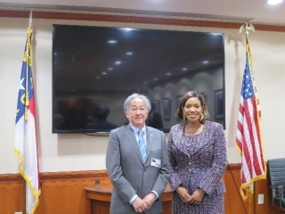 CG Takeuchi and Secretary Machelle Baker Sanders
