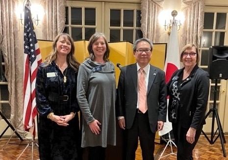 Consul General Maeda speaks at the GA State Capitol regarding commendation resolutions
