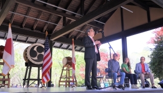 CG Maeda giving speech