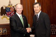 Governor Bentley with CG Hanatani