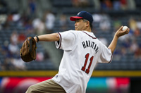 First Pitch at Braves vs. Cubs